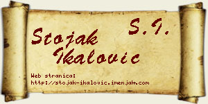 Stojak Ikalović vizit kartica